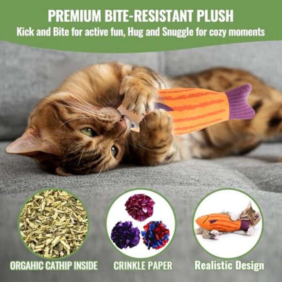 Cat Toys Variety Pack 20 Pieces Interactive Playtime Fun Pet Supplies - Picture 4 of 7